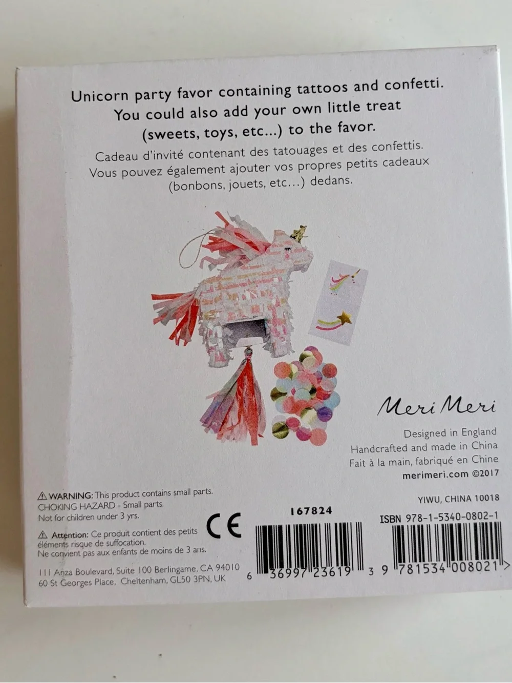 Meri Meri Ombré  Unicorn Party Tableware Set